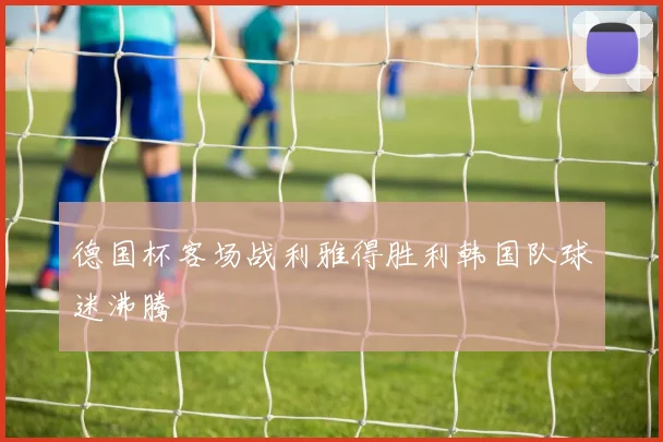德国杯客场战利雅得胜利韩国队球迷沸腾